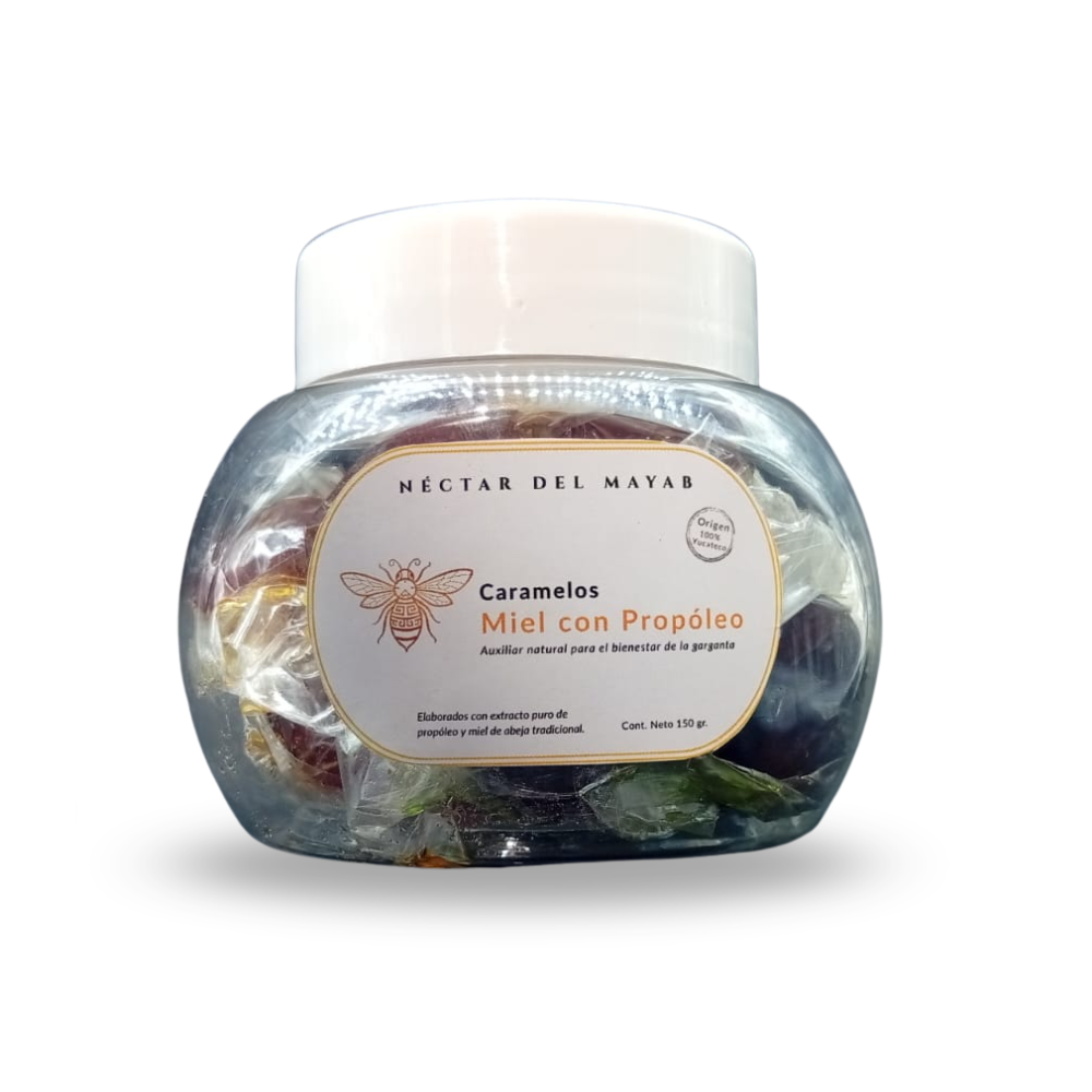 Caramelos de Propóleo y Miel (150 gr) - Alivio de Garganta | Néctar del Mayab