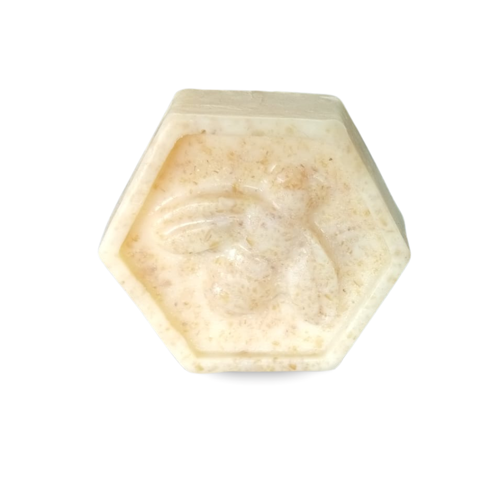 Jabón Artesanal de Miel con Avena (100 gr) - Exfoliación Suave | Néctar del Mayab